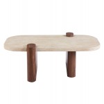 ΤΡΑΠΕΖΙ ΣΑΛΟΝΙΟΥ ARDEN HM18435 MDF TOP ΟΨΗ ΤΡΑΒΕΡΤΙΝΑΣ-MDF ΠΟΔΙΑ ΚΑΡΥΔΙ 120x60x40Υεκ c547998