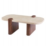 ΤΡΑΠΕΖΙ ΣΑΛΟΝΙΟΥ ARDEN HM18435 MDF TOP ΟΨΗ ΤΡΑΒΕΡΤΙΝΑΣ-MDF ΠΟΔΙΑ ΚΑΡΥΔΙ 120x60x40Υεκ c547998