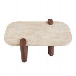 ΤΡΑΠΕΖΙ ΣΑΛΟΝΙΟΥ ARDEN HM18435 MDF TOP ΟΨΗ ΤΡΑΒΕΡΤΙΝΑΣ-MDF ΠΟΔΙΑ ΚΑΡΥΔΙ 120x60x40Υεκ c547998