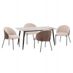 ΣΕΤ ΤΡΑΠΕΖΑΡΙΑΣ 5ΤΜΧ DETTON HM10951 02 ΚΕΡΑΜΙΚΟ TOP--ΥΦΑΣΜΑ ΜΠΕΖ ΚΑΦΕ ΜΕΤΑΛ ΠΟΔΙΑ c548002