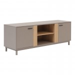 Έπιπλο τηλεόρασης Polenio pakoworld cappuccino με φυσικό 150x40x53εκ c548114
