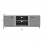 Έπιπλο τηλεόρασης Polenio pakoworld cappuccino με φυσικό 150x40x53εκ c548114