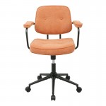 Καρέκλα γραφείου Leberta pakoworld terracotta ύφασμα 64x63 5x86-96εκ c548120