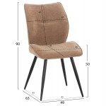 ΣΕΤ ΤΡΑΠΕΖΑΡΙΑΣ 5ΤΜΧ GAFF HM10953 03 ΚΕΡΑΜΙΚΟ TOP--ΥΦΑΣΜΑ TAUPE ΜΕΤΑΛ ΠΟΔΙΑ ΜΑΥΡΑ c548126