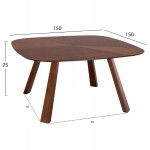 ΣΕΤ ΤΡΑΠΕΖΑΡΙΑΣ ΕΣ ΧΩΡΟΥ 9ΤΜΧ RINER HM10959 03 MDF ΚΑΡΥΔΙ--ΥΦΑΣΜΑ TAUPE c548131
