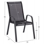ΣΕΤ ΤΡΑΠΕΖΑΡΙΑΣ 5ΤΜΧ ADAM HM10897 03 ΤΡΑΠΕΖΙ 110x60εκ 4 ΠΟΛΥΘΡΟΝΕΣ--ΜΑΥΡΟ c548137
