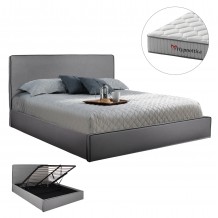 ΚΡΕΒΑΤΙ ΔΙΠΛΟ ΣΤΡΩΜΑ ALLIE HM10768 01 ΓΚΡΙ ΥΦΑΣΜΑ ΜΕ ΑΠΟΘ ΧΩΡΟ--ΓΙΑ 160x200εκ c548329