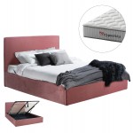 ΚΡΕΒΑΤΙ ΔΙΠΛΟ ΣΤΡΩΜΑ ALLIE HM10768 02 ΣΑΠΙΟ ΜΗΛΟ ΒΕΛΟΥΔΟ- ΑΠΟΘ ΧΩΡΟ-ΓΙΑ 160x200εκ c548330