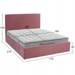 ΚΡΕΒΑΤΙ ΔΙΠΛΟ ΣΤΡΩΜΑ ALLIE HM10768 02 ΣΑΠΙΟ ΜΗΛΟ ΒΕΛΟΥΔΟ- ΑΠΟΘ ΧΩΡΟ-ΓΙΑ 160x200εκ c548330