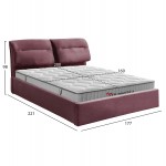 ΚΡΕΒΑΤΙ ΜΕ ΣΤΡΩΜΑ ΑΠΟΘ ΧΩΡΟ KENDRA HM10767 02 ΣΑΠΙΟ ΜΗΛΟ ΒΕΛΟΥΔΟ--ΓΙΑ 160x200εκ c548336