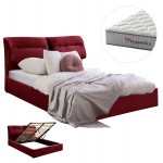 ΚΡΕΒΑΤΙ ΜΕ ΣΤΡΩΜΑ ΑΠΟΘ ΧΩΡΟ KENDRA HM10767 03 ΚΟΚΚΙΝΟ ΒΕΛΟΥΔΟ--ΓΙΑ 160x200εκ c548337