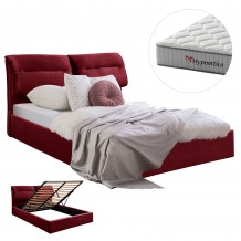 ΚΡΕΒΑΤΙ ΜΕ ΣΤΡΩΜΑ ΑΠΟΘ ΧΩΡΟ KENDRA HM10767 03 ΚΟΚΚΙΝΟ ΒΕΛΟΥΔΟ--ΓΙΑ 160x200εκ c548337