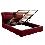 ΚΡΕΒΑΤΙ ΜΕ ΣΤΡΩΜΑ ΑΠΟΘ ΧΩΡΟ KENDRA HM10767 03 ΚΟΚΚΙΝΟ ΒΕΛΟΥΔΟ--ΓΙΑ 160x200εκ c548337