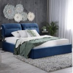 ΚΡΕΒΑΤΙ ΜΕ ΣΤΡΩΜΑ ΑΠΟΘ ΧΩΡΟ KENDRA HM10767 04 ΜΠΛΕ ΒΕΛΟΥΔΟ--ΓΙΑ 160x200εκ c548338
