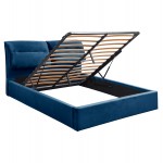 ΚΡΕΒΑΤΙ ΜΕ ΣΤΡΩΜΑ ΑΠΟΘ ΧΩΡΟ KENDRA HM10767 04 ΜΠΛΕ ΒΕΛΟΥΔΟ--ΓΙΑ 160x200εκ c548338