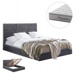 ΚΡΕΒΑΤΙ ΜΕ ΣΤΡΩΜΑ ΑΠΟΘ ΧΩΡΟ BRILEY HM10765 01 ΓΚΡΙ ΒΕΛΟΥΔΟ--ΓΙΑ ΣΤΡΩΜΑ 160x200εκ c548339