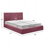 ΚΡΕΒΑΤΙ ΜΕ ΣΤΡΩΜΑ ΑΠΟΘ ΧΩΡΟ BRILEY HM10765 02 ΣΑΠΙΟ ΜΗΛΟ ΒΕΛΟΥΔΟ--ΣΤΡΩΜΑ 160x200εκ c548341