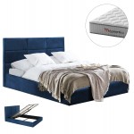 ΚΡΕΒΑΤΙ ΜΕ ΣΤΡΩΜΑ ΑΠΟΘ ΧΩΡΟ BRILEY HM10765 03 ΜΠΛΕ ΒΕΛΟΥΔΟ--ΣΤΡΩΜΑ 160x200εκ c548342