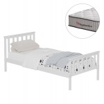 ΚΡΕΒΑΤΙ ΠΑΙΔΙΚΟ ΜΕ ΣΤΡΩΜΑ GIMLY HM10751 02 ΞΥΛΟ ΠΕΥΚΟΥ ΣΕ ΛΕΥΚΟ ΓΙΑ ΣΤΡΩΜΑ 90x190εκ c548350