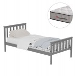 ΚΡΕΒΑΤΙ ΠΑΙΔΙΚΟ ΜΕ ΣΤΡΩΜΑ GIMLY HM10751 03 ΞΥΛΟ ΠΕΥΚΟΥ ΣΕ ΓΚΡΙ ΓΙΑ ΣΤΡΩΜΑ 90x190εκ c548351