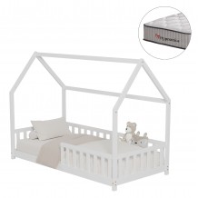 ΚΡΕΒΑΤΙ ΠΑΙΔΙΚΟ ΜΕ ΣΤΡΩΜΑ PHYLLIS HM10753 02 ΞΥΛΟ ΠΕΥΚΟΥ ΣΕ ΛΕΥΚΟ--ΣΤΡΩΜΑ 90x190εκ c548353