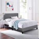 ΚΡΕΒΑΤΙ ΔΙΠΛΟ ΣΤΡΩΜΑ TRILLOP HM10763 01 ΓΚΡΙ ΥΦΑΣΜΑ--ΓΙΑ 160x200εκ c548355