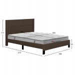 ΚΡΕΒΑΤΙ ΔΙΠΛΟ ΣΤΡΩΜΑ TRILLOP HM10763 02 ΚΑΦΕ ΥΦΑΣΜΑ--ΓΙΑ 160x200εκ c548356