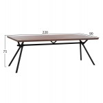 ΣΕΤ ΤΡΑΠΕΖΑΡΙΑΣ 7ΤΜΧ MANDY HM10957 03 MDF TOP--ΥΦΑΣΜΑ TAUPE ΜΕΤΑΛ ΠΟΔΙΑ c548555