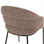 ΣΕΤ ΤΡΑΠΕΖΑΡΙΑΣ 7ΤΜΧ MANDY HM10957 03 MDF TOP--ΥΦΑΣΜΑ TAUPE ΜΕΤΑΛ ΠΟΔΙΑ c548555