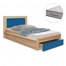 ΚΡΕΒΑΤΙ ΠΑΙΔΙΚΟ ΜΕ ΣΥΡΤΑΡΙ PLAYROOM HM10752 01 ΜΕΛΑΜΙΝΗ SONAMA ΣΙΕΛ--ΣΤΡΩΜΑ 90x190εκ c548623