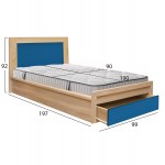 ΚΡΕΒΑΤΙ ΠΑΙΔΙΚΟ ΜΕ ΣΥΡΤΑΡΙ PLAYROOM HM10752 01 ΜΕΛΑΜΙΝΗ SONAMA ΣΙΕΛ--ΣΤΡΩΜΑ 90x190εκ c548623