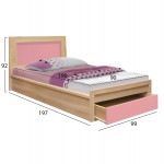 ΚΡΕΒΑΤΙ ΠΑΙΔΙΚΟ ΜΕ ΣΥΡΤΑΡΙ PLAYROOM HM10752 02 ΜΕΛΑΜΙΝΗ SONAMA ΡΟΖ--ΣΤΡΩΜΑ 90x190εκ c548624