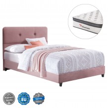 ΚΡΕΒΑΤΙ DOLORES ΜΕ ΣΤΡΩΜΑ HM10746 02 ΣΑΠΙΟ ΜΗΛΟ ΒΕΛΟΥΔΟ--ΓΙΑ 120x200εκ c548743