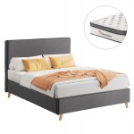 ΚΡΕΒΑΤΙ ΗΜΙΔΙΠΛΟ ΜΕ ΣΤΡΩΜΑ MAYLIN HM10802 02 ΓΚΡΙ ΥΦΑΣΜΑ--ΣΤΡΩΜΑ 120Χ200εκ c548844