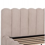 ΚΡΕΒΑΤΙ ΔΙΠΛΟ MARIUS HM759 03 ΜΠΕΖ CHENILLE ΥΦΑΣΜΑ-- ΓΙΑ ΣΤΡΩΜΑ 160x200εκ c548845