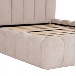 ΚΡΕΒΑΤΙ ΔΙΠΛΟ MARIUS HM759 03 ΜΠΕΖ CHENILLE ΥΦΑΣΜΑ-- ΓΙΑ ΣΤΡΩΜΑ 160x200εκ c548845