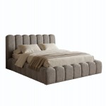 ΚΡΕΒΑΤΙ ΔΙΠΛΟ MARIUS HM759 01 ΓΚΡΙ CHENILLE ΥΦΑΣΜΑ-- ΓΙΑ ΣΤΡΩΜΑ 160x200εκ c548846