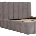ΚΡΕΒΑΤΙ ΔΙΠΛΟ MARIUS HM759 01 ΓΚΡΙ CHENILLE ΥΦΑΣΜΑ-- ΓΙΑ ΣΤΡΩΜΑ 160x200εκ c548846