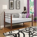 ΚΑΝΑΠΕΣ ΚΡΕΒΑΤΙ ΣΤΡΩΜΑ REVEN HM10799 ΜΕΤΑΛΛΟ RUBBERWOOD DIRTY OAK--ΣΤΡΩΜΑ 90Χ190 c548916