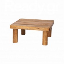 Ξύλινη βάση Buffet απο Ξύλο Mango σε Φυσική Απόχρωση 30x30xΥ14cm BUFFET Choice c549136