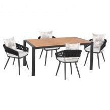 ΣΕΤ ΤΡΑΠΕΖΑΡΙΑΣ ΕΞ ΧΩΡΟΥ 5ΤΜΧ CAMDEN HM11000 01 ΑΝΘΡΑΚΙ ΑΛΟΥΜΙΝΙΟ--ΕΚΡΟΥ ΜΑΞΙΜΑΡΙΑ c549304