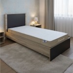 Κρεβάτι με στρώμα Athos-Nemesis pakoworld sonoma-ανθρακί 90x190εκ c549474