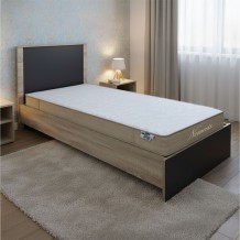 Κρεβάτι με στρώμα Athos-Nemesis pakoworld sonoma-ανθρακί 90x190εκ c549474