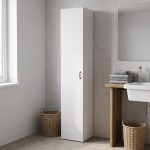 Ντουλάπα-στήλη Anira pakoworld λευκό 30x30x180εκ c549501