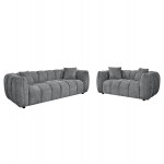 ΣΕΤ ΣΑΛΟΝΙ 3ΘΕΣΙΟΣ 2ΘΕΣΙΟΣ LYKKE HM10812 01 ΓΚΡΙ ΥΦΑΣΜΑ c549505