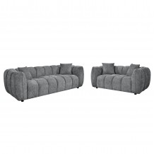 ΣΕΤ ΣΑΛΟΝΙ 3ΘΕΣΙΟΣ 2ΘΕΣΙΟΣ LYKKE HM10812 01 ΓΚΡΙ ΥΦΑΣΜΑ c549505