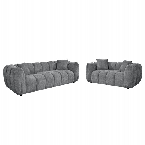 ΣΕΤ ΣΑΛΟΝΙ 3ΘΕΣΙΟΣ 2ΘΕΣΙΟΣ LYKKE HM10812 01 ΓΚΡΙ ΥΦΑΣΜΑ c549505