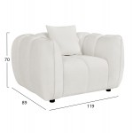 ΣΕΤ ΣΑΛΟΝΙ 3ΤΜΧ LYKKE HM10813 02 ΕΚΡΟΥ ΥΦΑΣΜΑ c549507