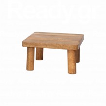 Ξύλινη βάση Buffet απο Ξύλο Mango σε Φυσική Απόχρωση 25x25xΥ14cm BUFFET Choice c549527