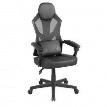 FUSION ΚΑΡΕΚΛΑ GAMING ΓΡΑΦΕΙΟΥ ΜΑΥΡΟ 50x74x137 c549719